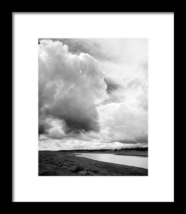 Landscape Framed Print featuring the photograph Storm Over the River by Allan McConnell