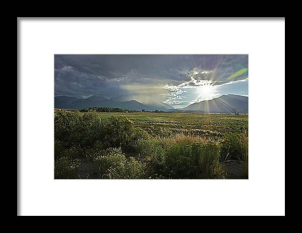Colorado Framed Print featuring the photograph Storm Rays by Matt Helm