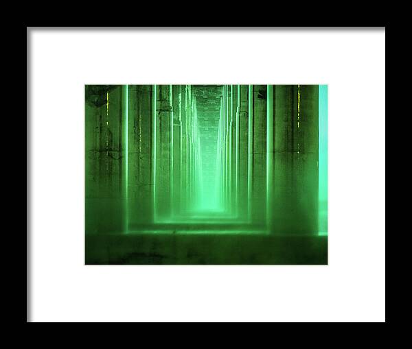 Bridge Framed Print featuring the photograph Storm Under The Bridge by Jerry Connally