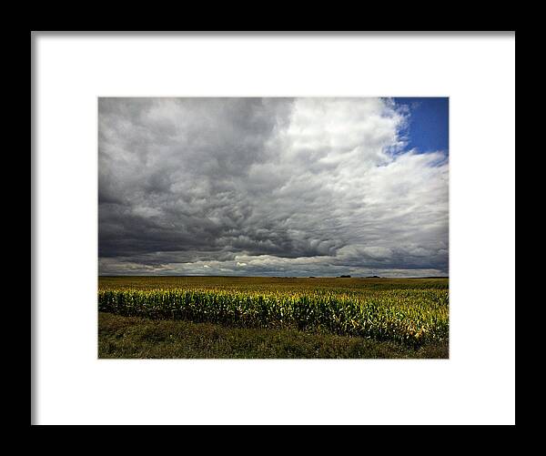 Storms Rolling In Framed Print featuring the photograph Storms Rolling In by Kathy M Krause