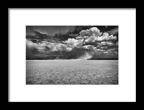 Alvord Desert Framed Print featuring the photograph Stormy Alvord by Steven Clark