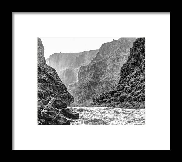 River Framed Print featuring the photograph Stormy Gorge by Britt Runyon