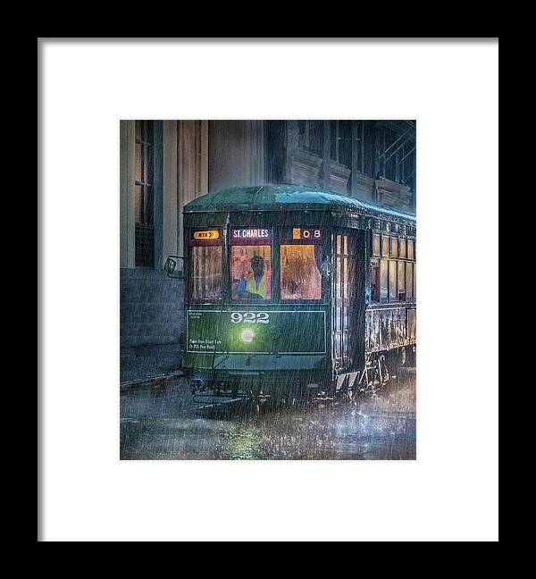 New Orleans Framed Print featuring the photograph Stormy Trolly Ride by James Woody