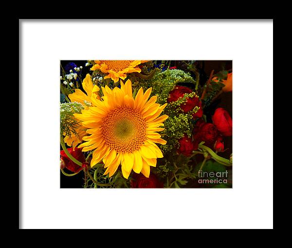 Sunflower Framed Print featuring the photograph Straight No Chaser by RC DeWinter