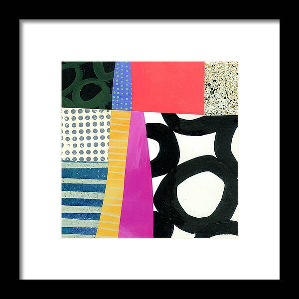  Abstract Art Framed Print featuring the painting Straight Up by Jane Davies