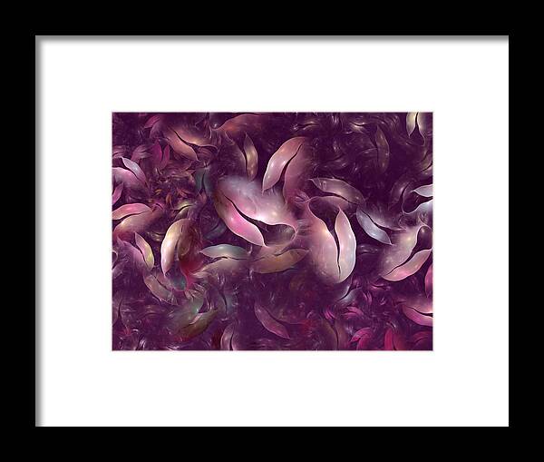 Fractal Framed Print featuring the digital art Strangely Organic III by Amorina Ashton