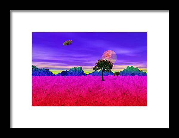 Landscape Framed Print featuring the photograph Strangely Place by Mark Blauhoefer