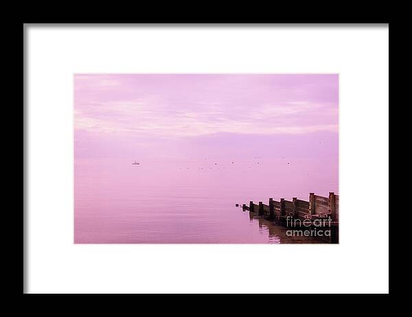 Strawberry Framed Print featuring the photograph Strawberry Sunset, Whitstable by Perry Rodriguez