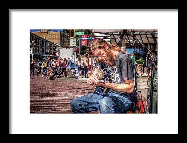 Street Photography Framed Print featuring the photograph Street Blues by Spencer McDonald