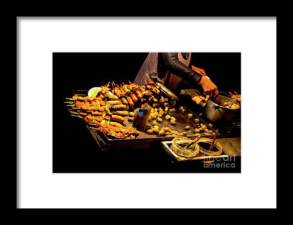 Street Framed Print featuring the photograph Street Meat by Al Bourassa
