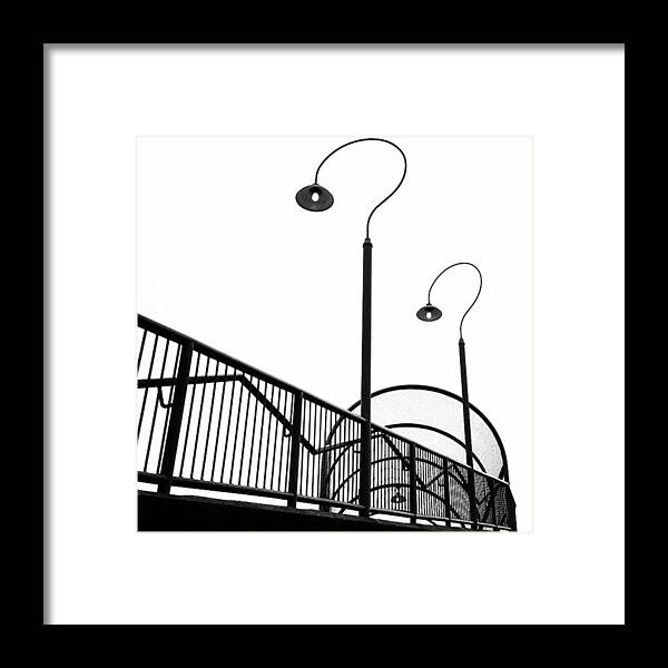 Beautiful Framed Print featuring the photograph Streetlights In #newwestminster by Evgeny Demin