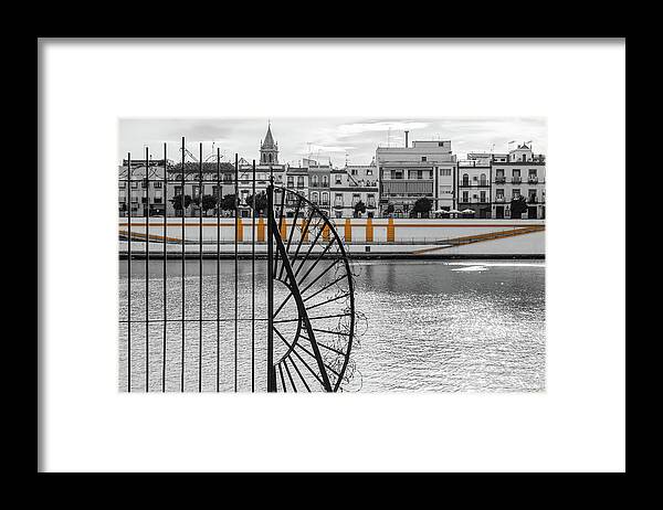 Seville Framed Print featuring the photograph Streets of Seville - Calle Betis by AM FineArtPrints
