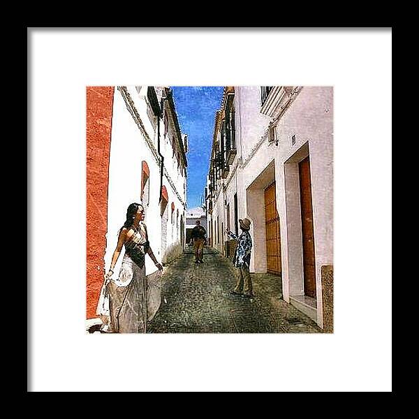  Framed Print featuring the photograph Streets of Seville by Romina Rucci