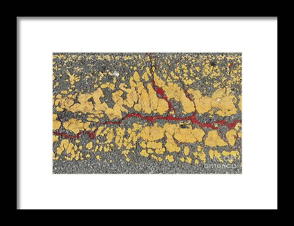 Color Contrast Pattern Texture Eddy Street San Francisco Framed Print featuring the photograph Streets/Sidewalks of SF 1-1 by J Doyne Miller