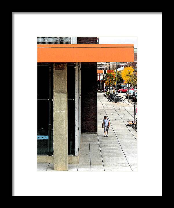 Modern Framed Print featuring the photograph Streetscape 4 Student by Gary Everson