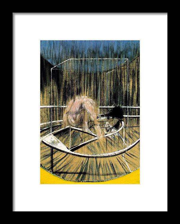 Francis Bacon Framed Print featuring the painting Study for Crouching Nude by Francis Bacon