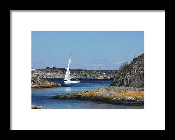 Water Framed Print featuring the photograph Styrso, Sweden by Sarah Lilja