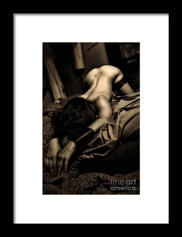 Dark Framed Print featuring the photograph Submit by Recreating Creation