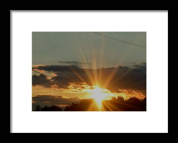  Framed Print featuring the photograph Suburban Sunset by Brad Nellis