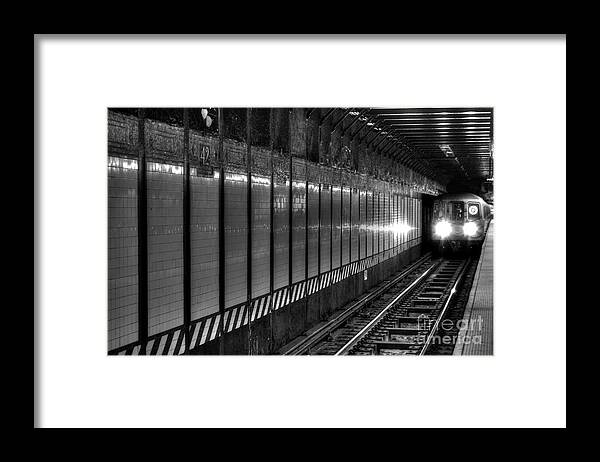 New York City Framed Print featuring the photograph Subway by Steve Brown