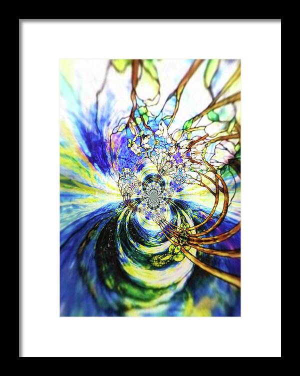 Abstract Framed Print featuring the photograph Sucked into the Vortex by Stacie Siemsen