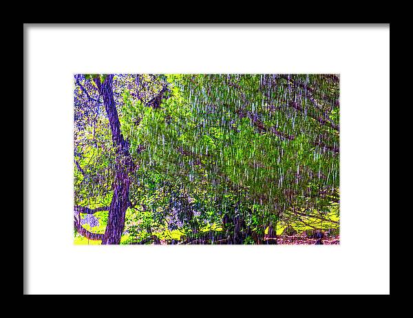 Downpour Framed Print featuring the photograph Sudden Downpour by Garry Gay