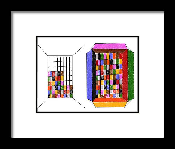 Sudoku Framed Print featuring the digital art Sudoku Digital Painting 3.3D version by Yovi Ferial