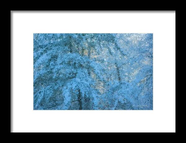 Snowscape Framed Print featuring the painting Sugar Morning #1 by Bill McEntee