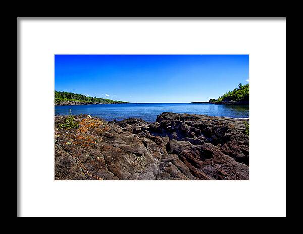 Sugarloaf Cove Minnesota Framed Print featuring the photograph Sugarloaf Cove From Rock Level by Bill and Linda Tiepelman
