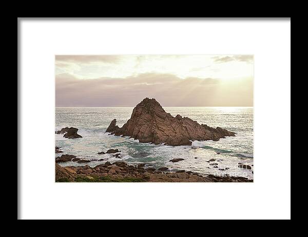 Australia Photography Framed Print featuring the photograph Sugarloaf Rock sunset by Ivy Ho
