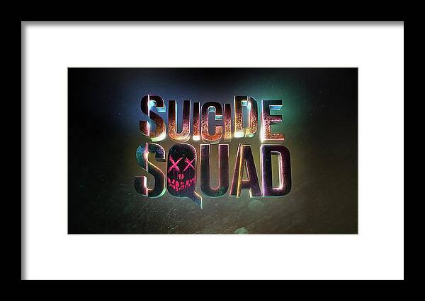 Suicide Squad Framed Print featuring the digital art Suicide Squad by Super Lovely