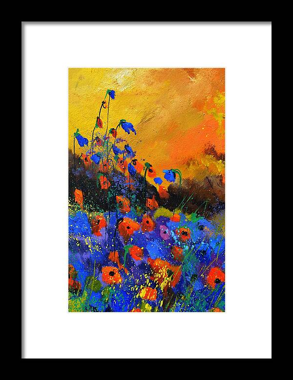 Poppies Framed Print featuring the painting Summer 516091 by Pol Ledent