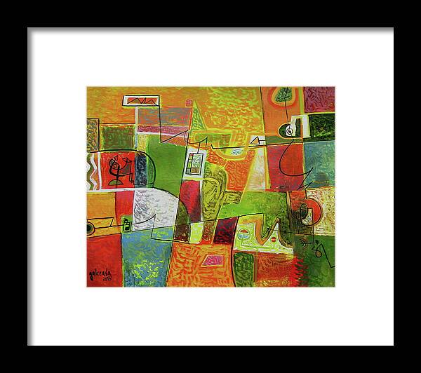 Modern Art Framed Print featuring the painting Summer Afternoon No.2 by Constantin Galceava