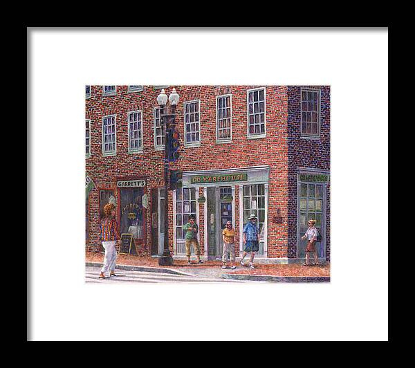 M Street Framed Print featuring the photograph Summer Afternoon on M Street by Susan Savad