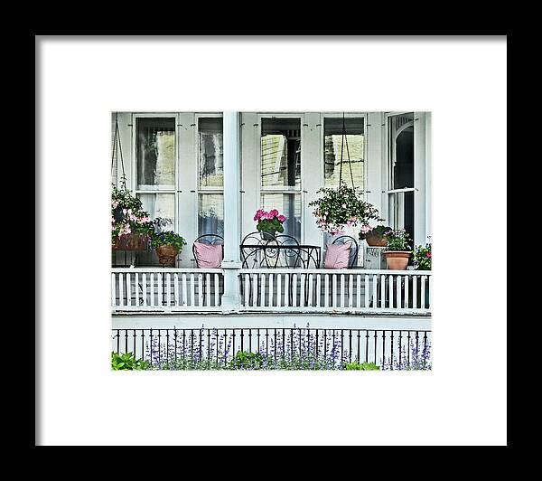 Porch Framed Print featuring the photograph Summer Breezes by Dianne Morgado