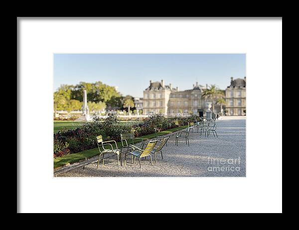 Photography Framed Print featuring the photograph Summer day out at the Luxembourg garden by Ivy Ho