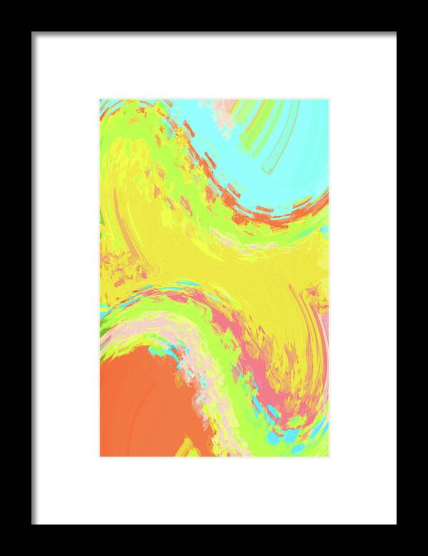 Digital Painting Framed Print featuring the photograph Summer Joy 2 by Bonnie Bruno