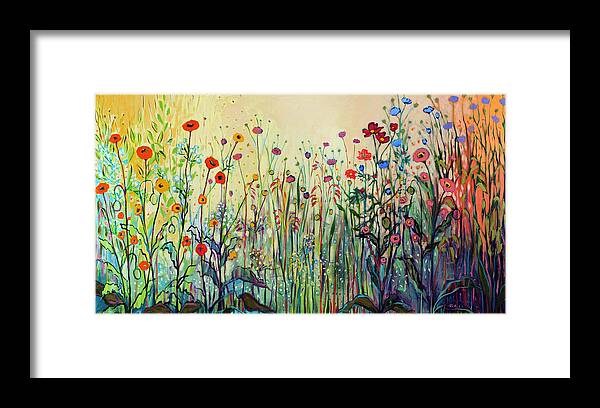 Floral Framed Print featuring the painting Summer Joy by Jennifer Lommers