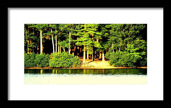 Akeview Framed Print featuring the photograph Summer lake by Aron Chervin