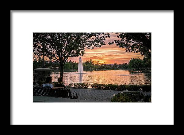 Lake Framed Print featuring the photograph Summer of Love Lake Harveston by Adam Rainoff