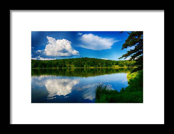 Evening Framed Print featuring the photograph Summer On the Lake by Amanda Jones