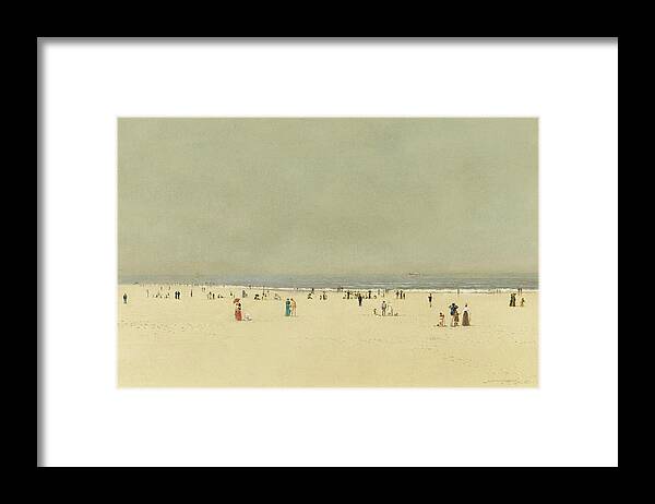 John Atkinson Grimshaw 1836-1893 Sand Framed Print featuring the painting Summer Phantasy by John Atkinson