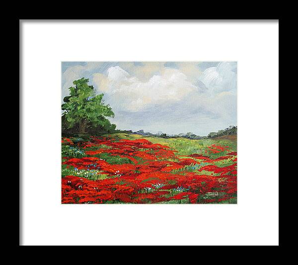 Poppies Framed Print featuring the painting Summer Poppies IV by Torrie Smiley