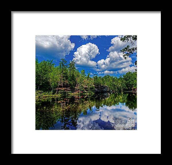 Reflection Framed Print featuring the photograph Summer Reflection by Paul Mashburn