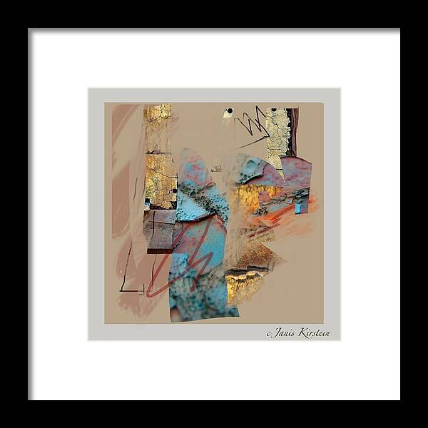 Mixed Media Framed Print featuring the mixed media Summer Slumber 1 by Janis Kirstein