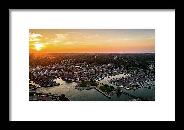 Sunset Framed Print featuring the photograph Summer Sunset in the Sky by James Meyer