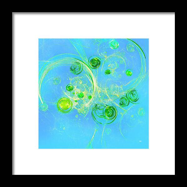 Summer Tree Framed Print featuring the digital art Summer Tree of Life by Menega Sabidussi