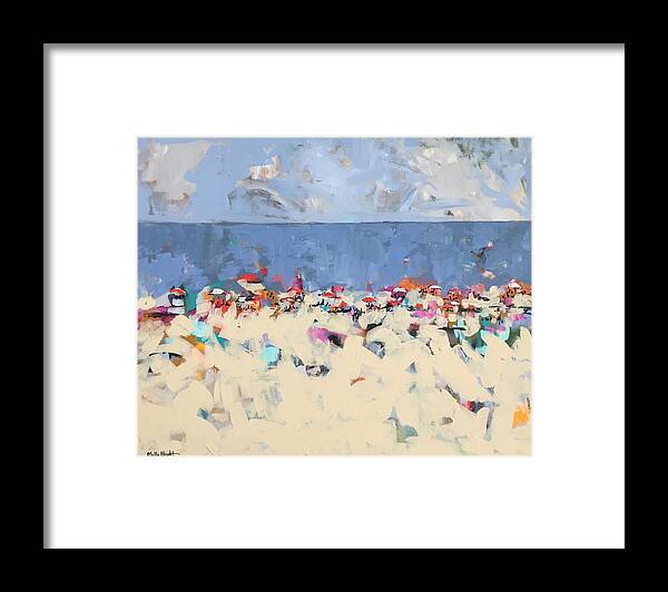 Shore Framed Print featuring the painting Summer's End by Molly Wright