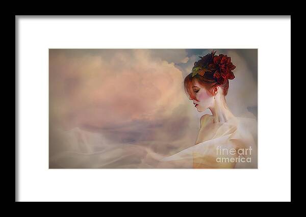 Hair Flowers Framed Print featuring the photograph Summer's End by Spokenin RED