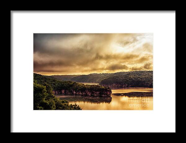 Long Point Framed Print featuring the photograph Summersville Lake at Daybreak by Thomas R Fletcher